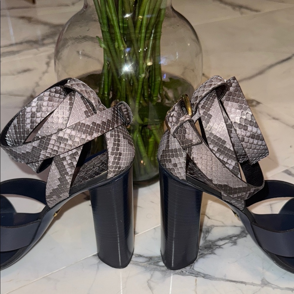 Gucci Stacked Python Leather Candy Heel... - Picture 13 of 16